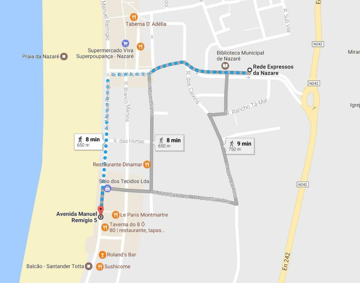 Nazare Apartamento Em Frente Ao Mar ภายนอก รูปภาพ